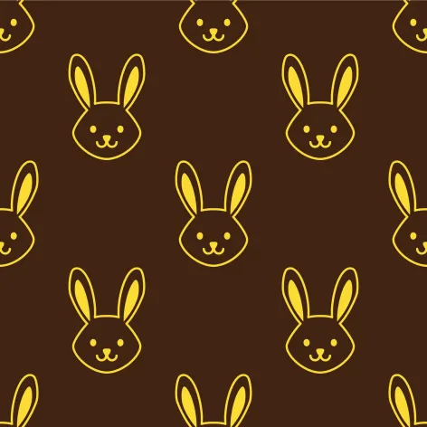 on dark.webp Transfer Sheets; Bunny - Bag of 30